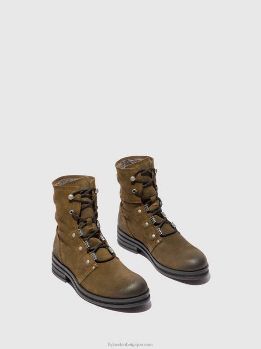 bottines à lacets knot792 Fly London femmes boue de suède 0FBB202