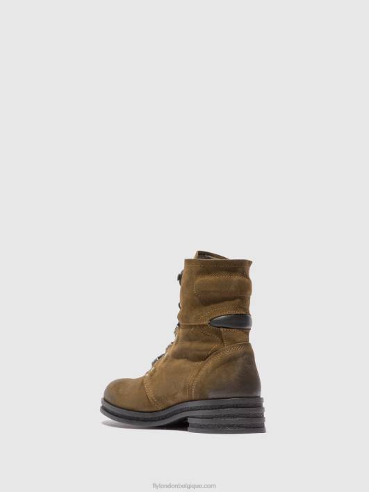 bottines à lacets knot792 Fly London femmes boue de suède 0FBB202