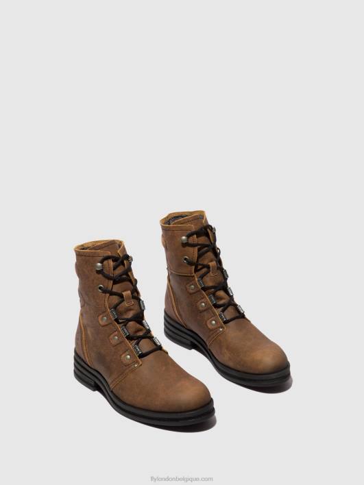 bottines à lacets knot792 Fly London femmes brun 0FBB98