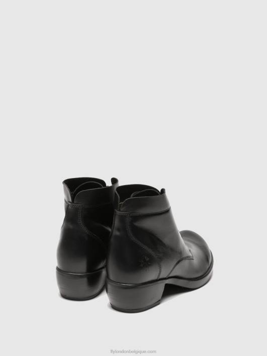 bottines à lacets mesu780 Fly London femmes noir 0FBB268