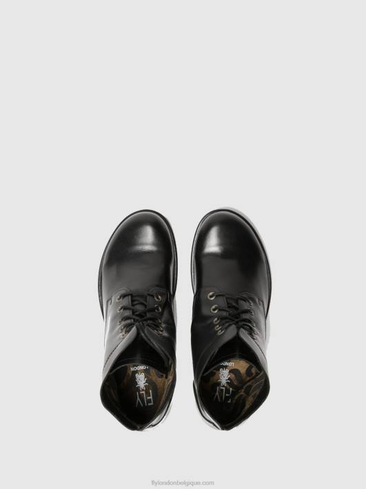 bottines à lacets mesu780 Fly London femmes noir 0FBB268