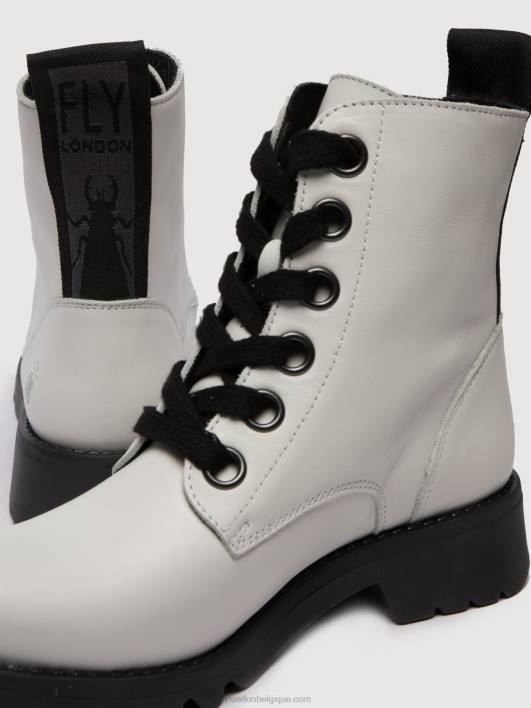 bottines à lacets ragi539 Fly London femmes tapis blanc cassé 0FBB286