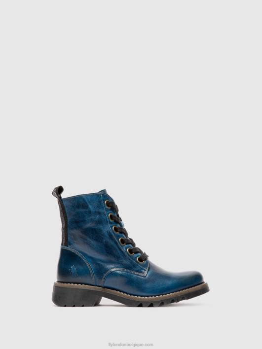 bottines à lacets ragi539 Fly London femmes tapis bleu roi 0FBB193