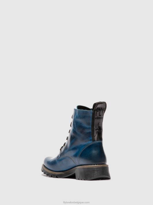 bottines à lacets ragi539 Fly London femmes tapis bleu roi 0FBB193