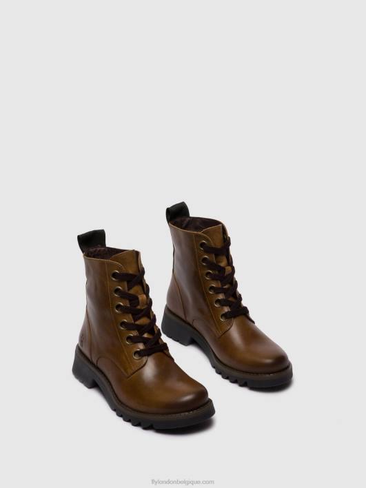 bottines à lacets ragi539 Fly London femmes tapis chameau 0FBB251