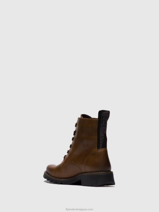 bottines à lacets ragi539 Fly London femmes tapis chameau 0FBB251