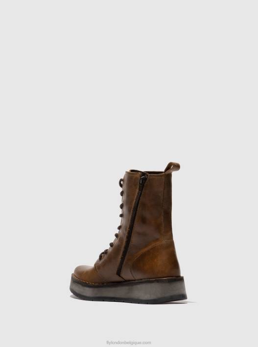 bottines à lacets rami043 Fly London femmes tapis chameau 0FBB244