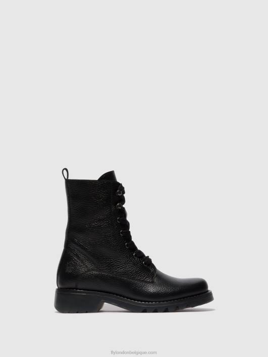 bottines à lacets reid893 Fly London femmes noir 0FBB91
