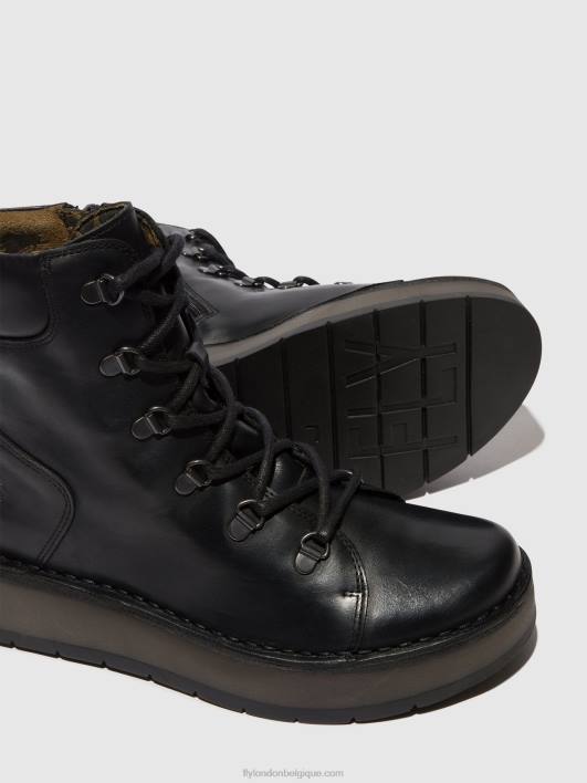 bottines à lacets roxy094 Fly London femmes noir 0FBB87