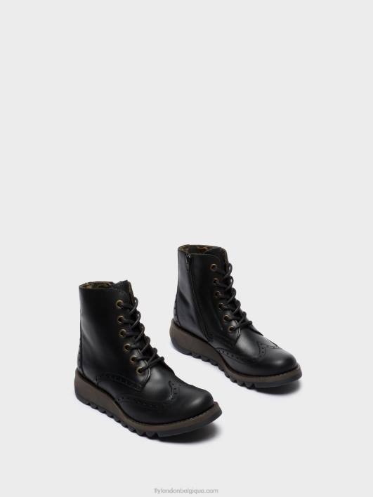 bottines à lacets sarl069 Fly London femmes noir 0FBB254