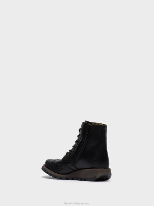 bottines à lacets sarl069 Fly London femmes noir 0FBB254