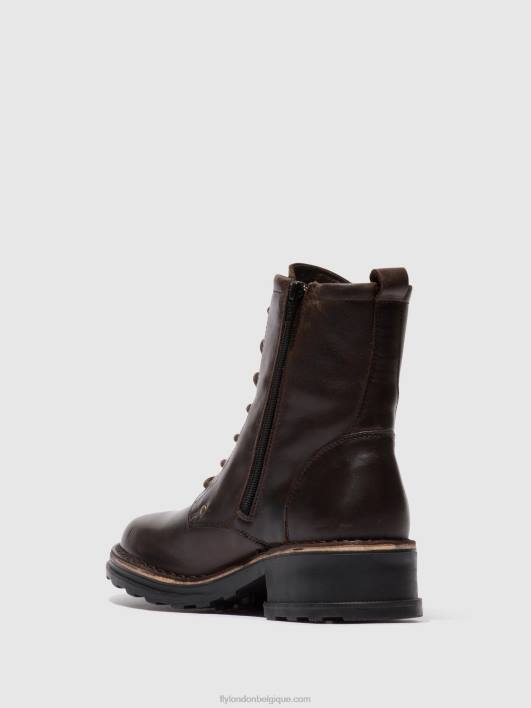 bottines à lacets thor035 Fly London femmes tapis dk. brun 0FBB245