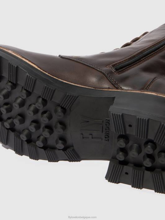 bottines à lacets thor035 Fly London femmes tapis dk. brun 0FBB245