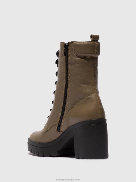 bottines à lacets tiel642 Fly London femmes taupe 0FBB86