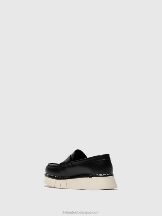 bottines plates iker246 Fly London femmes tonnerre noir 0FBB165