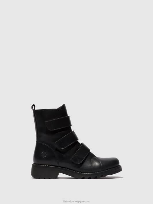 bottines à scratch rach790 Fly London femmes noir (tout noir) 0FBB19