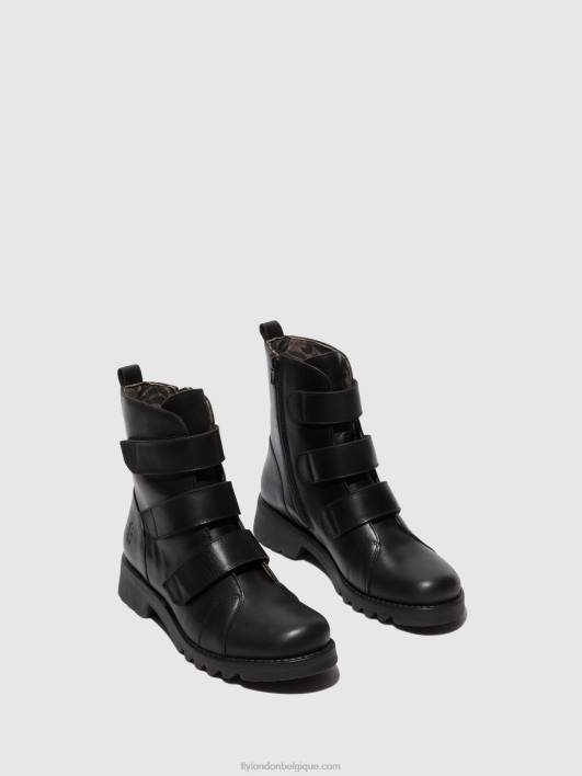 bottines à scratch rach790 Fly London femmes noir (tout noir) 0FBB19
