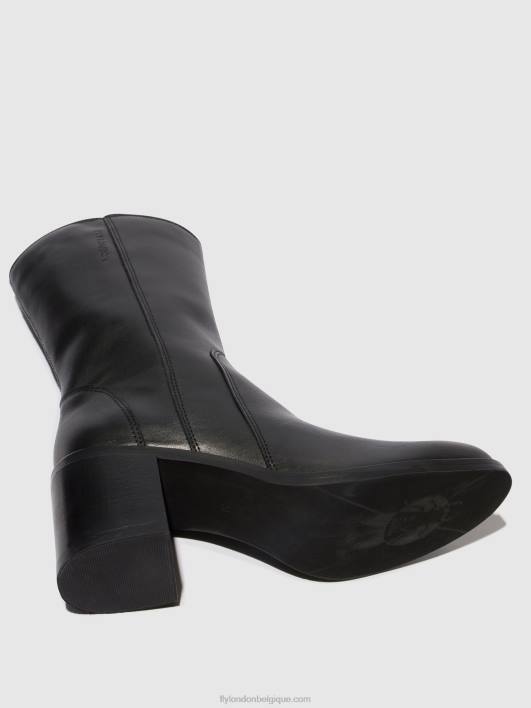 bottines zippées asta914 Fly London femmes noir 0FBB73