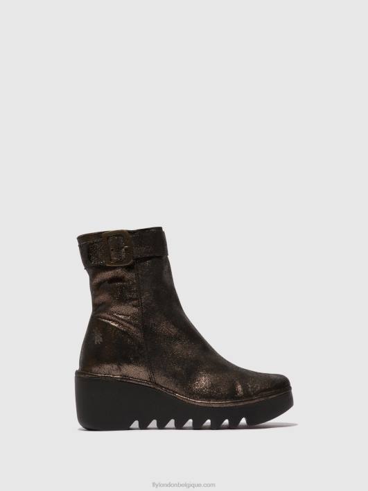bottines zippées bepp396 Fly London femmes graphite 0FBB68