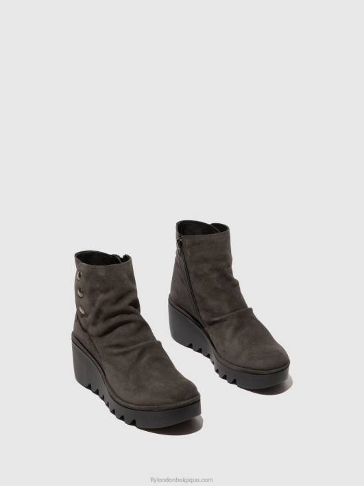 bottines zippées brom344 Fly London femmes diesel oléagineux 0FBB183
