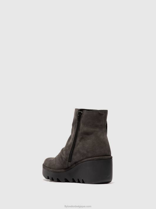 bottines zippées brom344 Fly London femmes diesel oléagineux 0FBB183