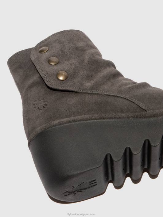 bottines zippées brom344 Fly London femmes diesel oléagineux 0FBB183