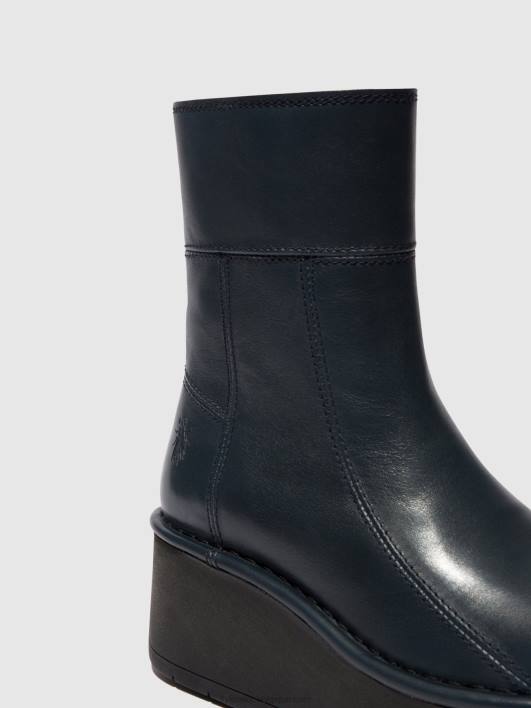 bottines zippées hann248 Fly London femmes marine 0FBB56