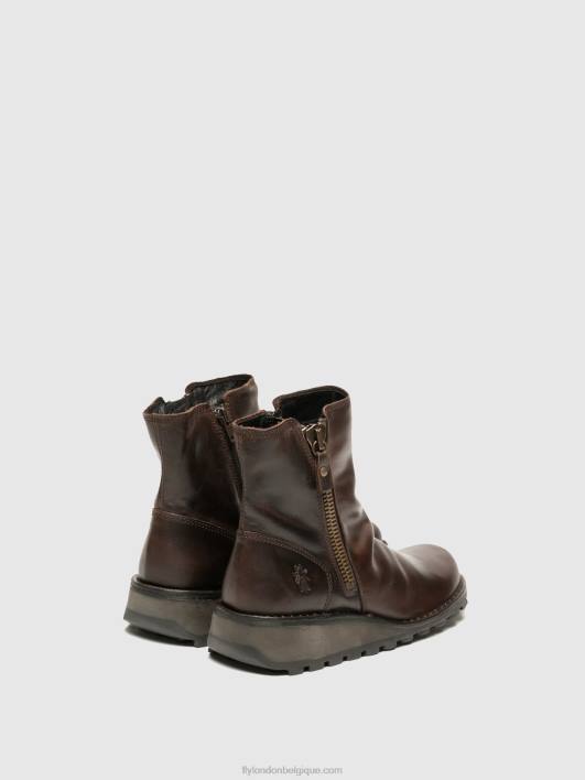 bottines zippées mon944 dk. Fly London femmes brun 0FBB270