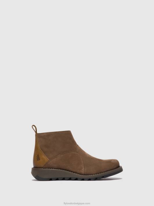 bottines zippées sely918 Fly London femmes taupe/chameau 0FBB37