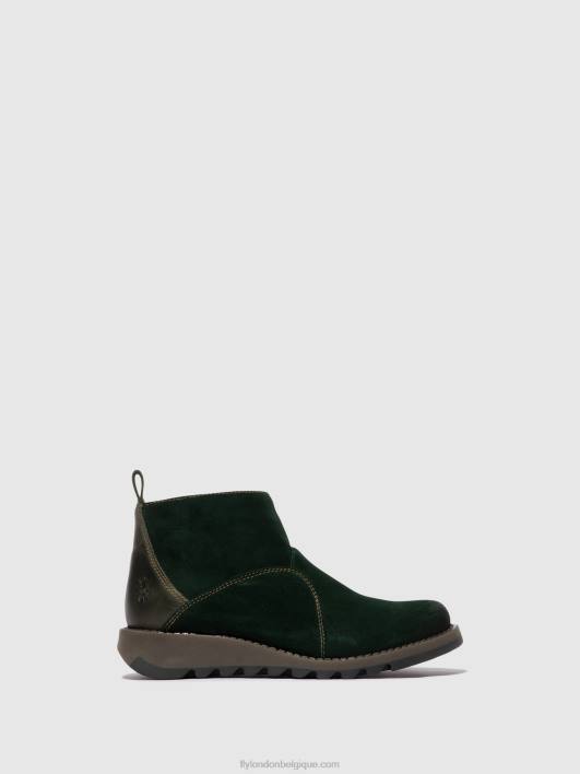 bottines zippées sely918 Fly London femmes vert forêt/diesel 0FBB22