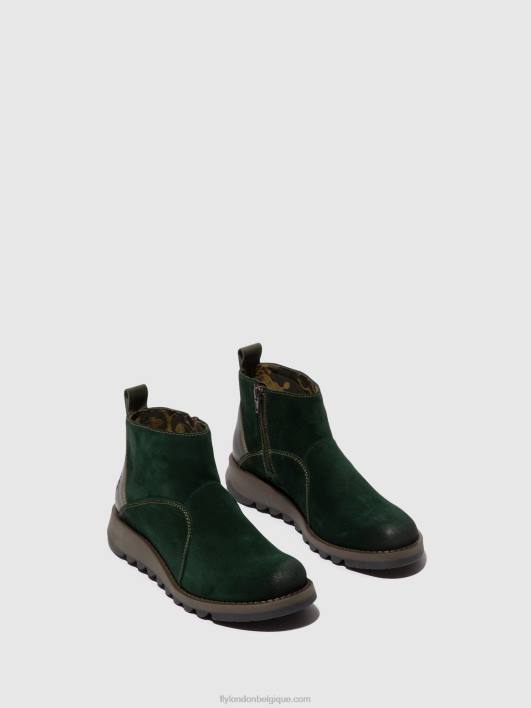 bottines zippées sely918 Fly London femmes vert forêt/diesel 0FBB22