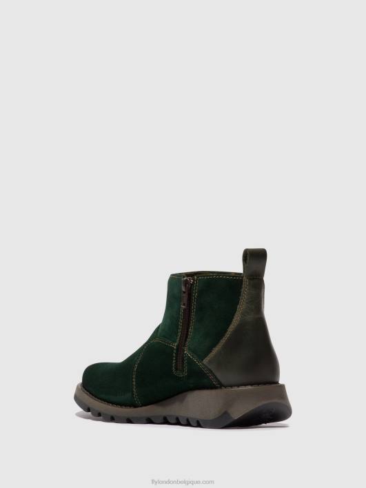 bottines zippées sely918 Fly London femmes vert forêt/diesel 0FBB22