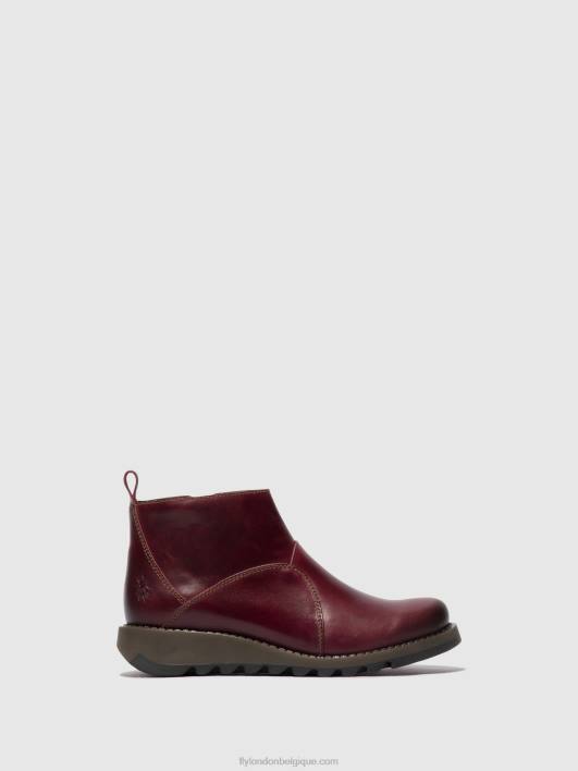 bottines zippées sely918 Fly London femmes violet 0FBB46