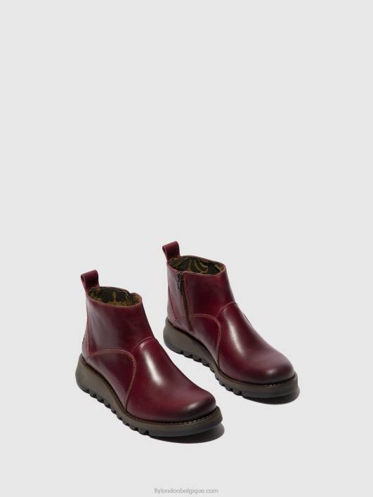 bottines zippées sely918 Fly London femmes violet 0FBB46