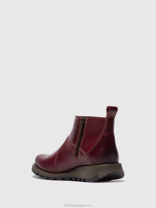 bottines zippées sely918 Fly London femmes violet 0FBB46