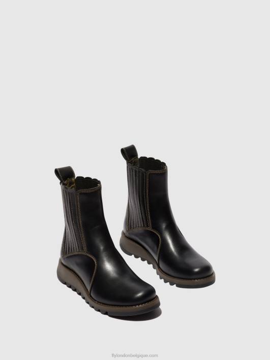 bottines zippées suzy899 Fly London femmes noir 0FBB38