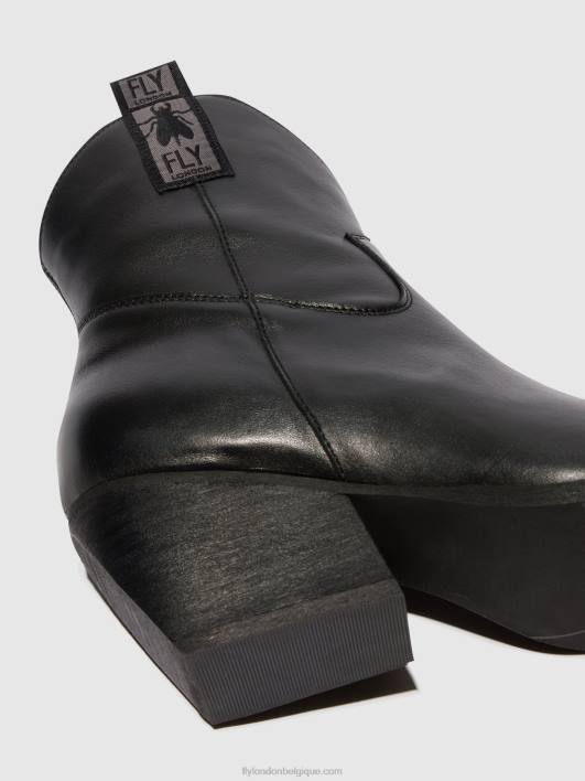 bottines zippées tabb905 Fly London femmes noir 0FBB31