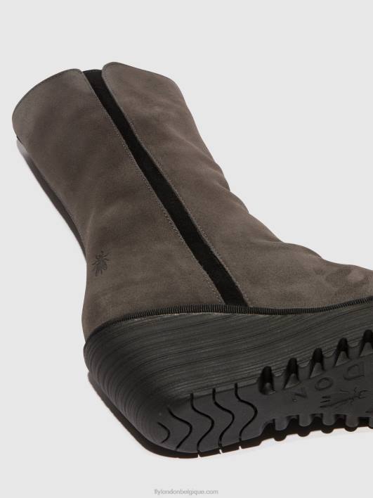 bottines zippées yemy408 Fly London femmes diesel/noir 0FBB29
