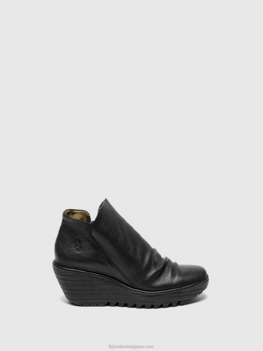 bottines zippées yip Fly London femmes noir 0FBB280