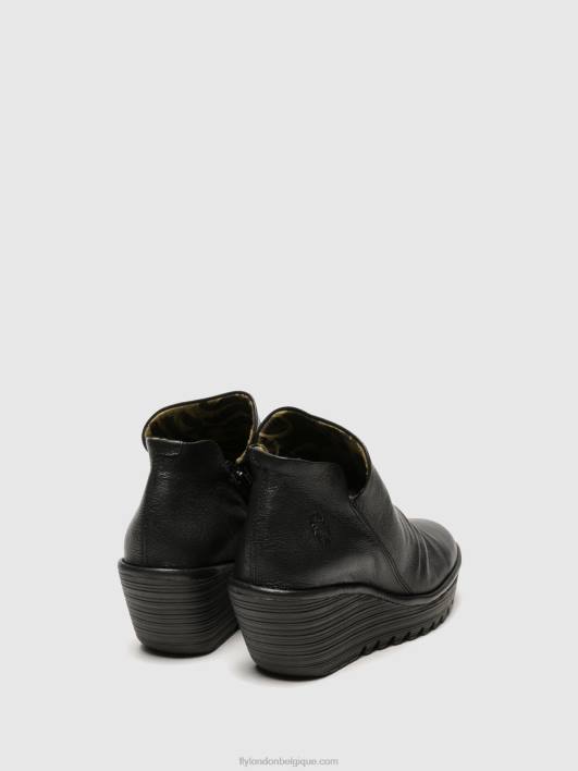 bottines zippées yip Fly London femmes noir 0FBB280