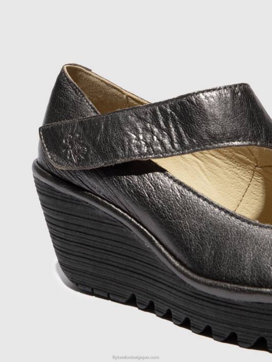 chaussures compensées yasi682 Fly London femmes graphite 0FBB703