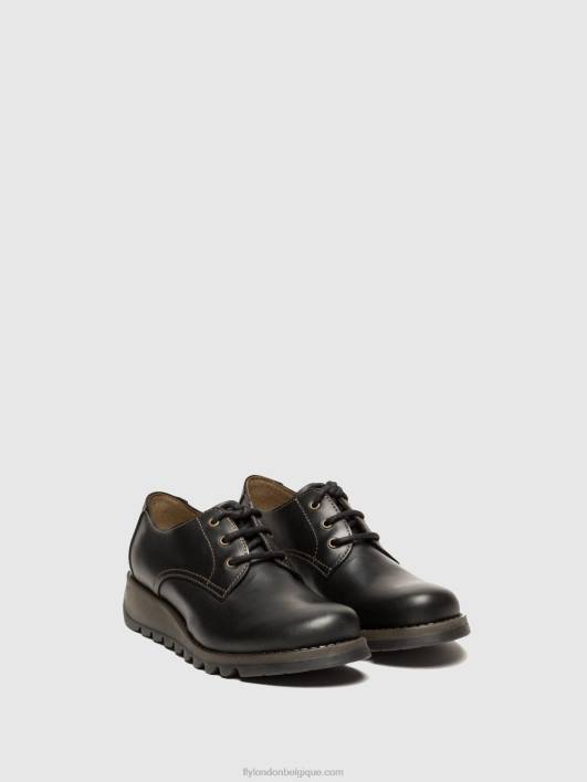 chaussures derby simb389 Fly London femmes noir 0FBB698