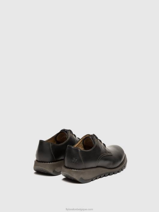 chaussures derby simb389 Fly London femmes noir 0FBB698