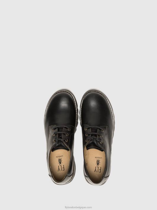 chaussures derby simb389 Fly London femmes noir 0FBB698