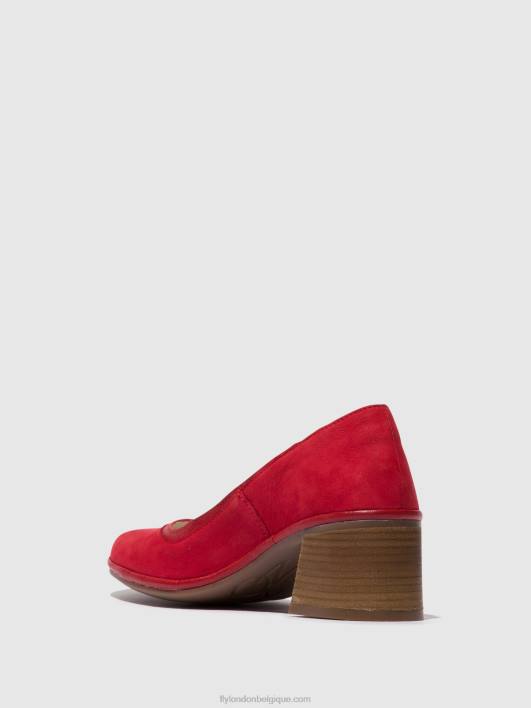 chaussures escarpins classiques lade372 Fly London femmes rouge à lèvres rouge 0FBB690