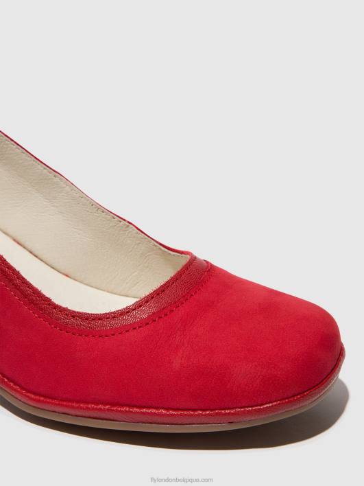 chaussures escarpins classiques lade372 Fly London femmes rouge à lèvres rouge 0FBB690