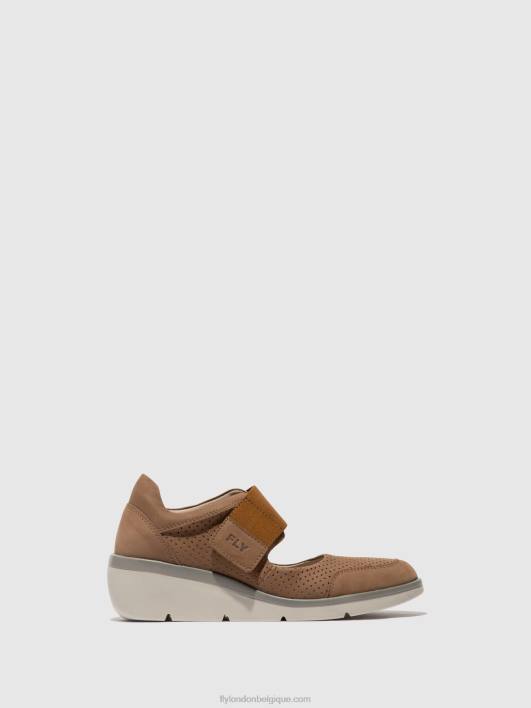 chaussures velcro naje583 Fly London femmes sable 0FBB623