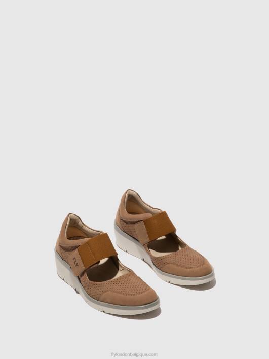 chaussures velcro naje583 Fly London femmes sable 0FBB623