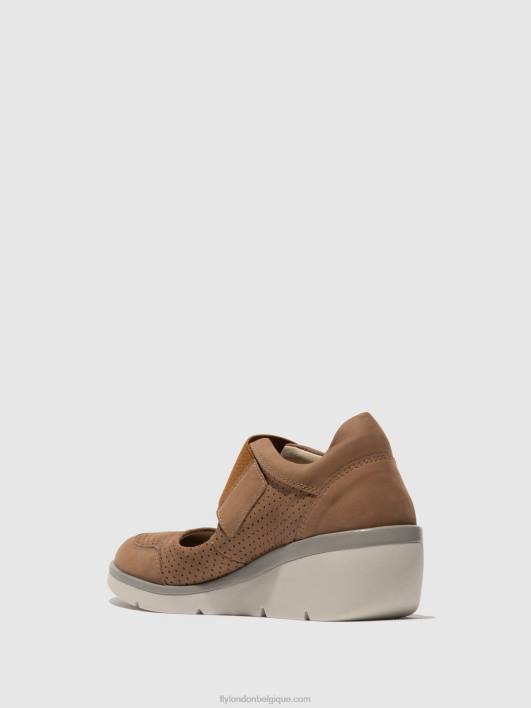 chaussures velcro naje583 Fly London femmes sable 0FBB623