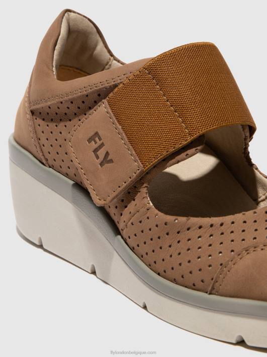 chaussures velcro naje583 Fly London femmes sable 0FBB623